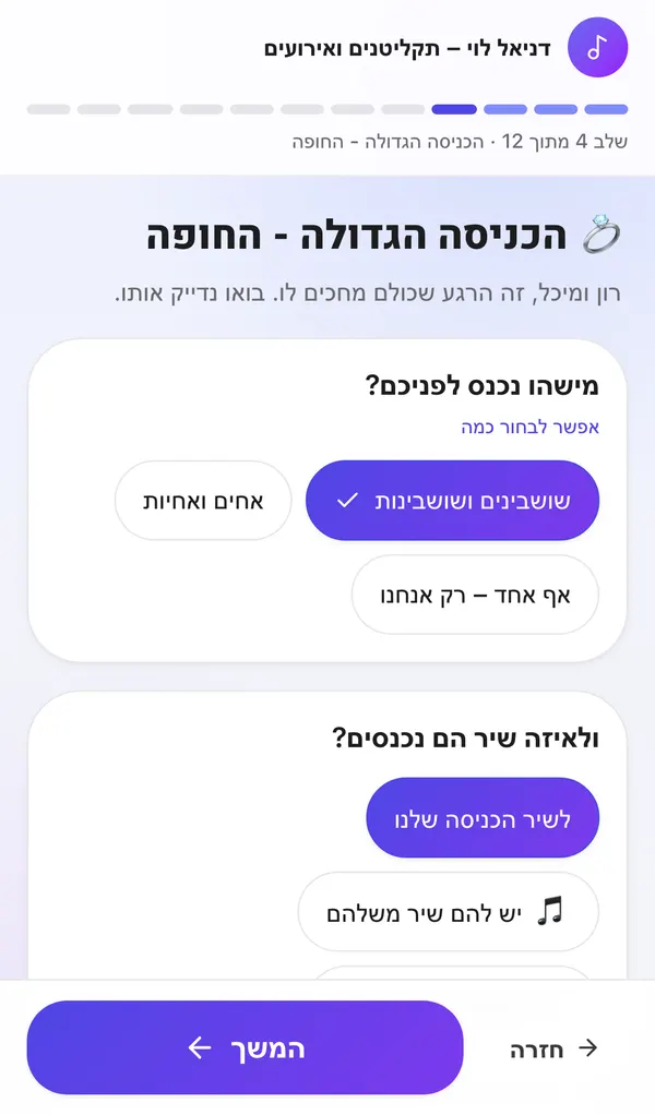 השאלון כמו שהזוג רואה אותו